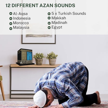 MIRAC KAABA Azan Gebetsuhr / Mirac Kaabe Ezan Saati 2000 Sehirli (4er Pack Batterien AA Geschenkt) - Dreamduft